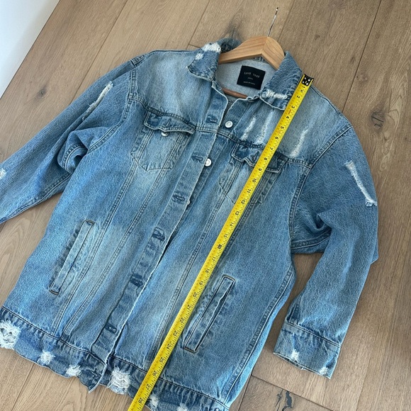 Boho Intentionally Rustic Denim Long Jacket - Picture 2 of 7